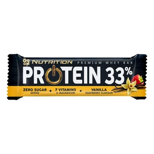 GO ON! Proteinová tyčinka 33% vanilka malina 50 g