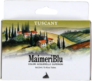 Maimeri Blu Set de vopsele acuarela Tuscany 6 x 12 ml 6 buc