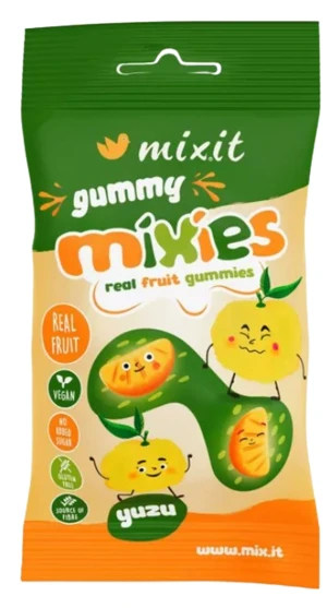 MIXIT Gummy Mixies Yuzu - přírodní želé bonbóny 35 g