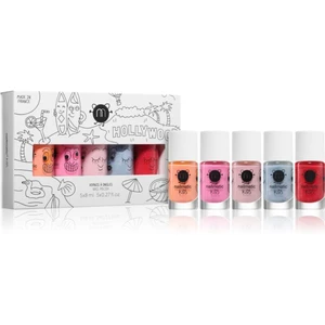 Nailmatic Kids Hollywood sada lakov na nechty Flamingo, Dolly, Bella, Merlin, Sissi 5x8 ml