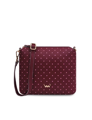 Vínová dámska crossbody kabelka Vuch Coalie Dotty Wine