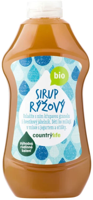 COUNTRY LIFE Sirup rýžový BIO 874 ml