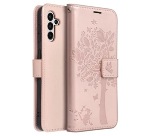 Flipové pouzdro Forcell MEZZO pro Samsung Galaxy A13 5G, tree rose gold