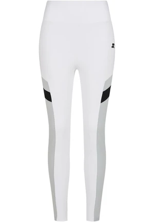 Women's High-Waisted Starter Sports Leggings White/Black