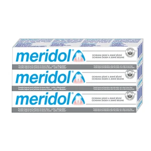 Meridol Zubná pasta s bieliacim účinkom (Gentle White) Tripack 3 x 75 ml