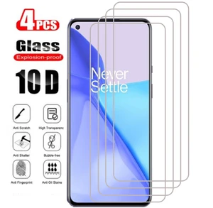 4Pcs For OnePlus 9 9R 8T Nord N10 N100 7 7T 6T 6 5T 5 3T 3 1+ OnePlus 1 2 3 5 9 Tempered Glass Protective Screen Film