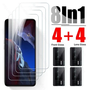 8In1 Full Cover Camera Lens Film Tempered Glass Screen Protector For Xiaomi Poco F5 F 5 5F Pro F5Pro 5G 6.67" Protective Glass