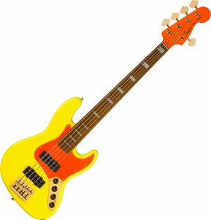 Fender MonoNeon Jazz Bass V Galben neon Bas cu 5 corzi