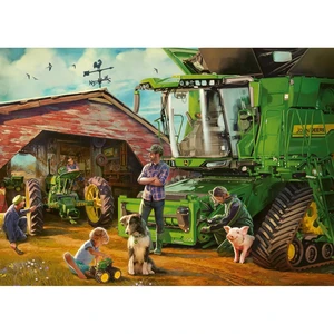 Ravensburger puzzle John Deere Na statku 1000 dielikov