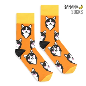 Ponožky Banana Unisex Klasické Ponožky Husky