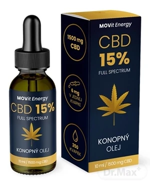 MOVit CBD 15% Full Spectrum KONOPNÝ OLEJ