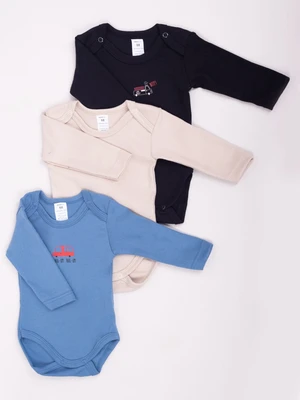 Yoclub Kids's Long Sleeve Bodysuits 3-Pack BOD-0202C-A13D