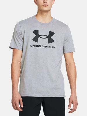 Svetlosivé tričko Under Armour UA SPORTSTYLE LOGO UPDATE SS