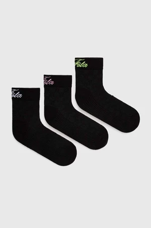 Ponožky Fila 3-pak dámske, čierna farba, F6944