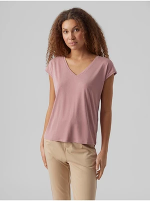 Women's old pink T-shirt VERO MODA Filli