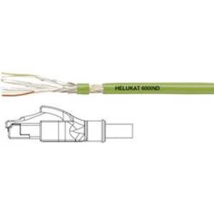 Síťový, průmyslový ethernet propojovací kabel RJ45 Helukabel 806619, CAT 6A, S/FTP, 1.00 m, zelená