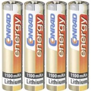 Mikrotužková baterie AAA lithiová Conrad energy Extreme Power FR03, 1100 mAh, 1.5 V, 4 ks