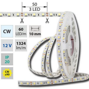 LED pásek McLED 12V studená bílá š=10mm IP20 14,4W/m 60LED/m SMD5050 ML-121.599.60.2