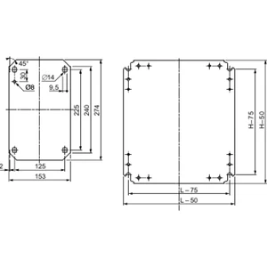 Plný montážní panel 600X400 Schneider Electric NSYMM64