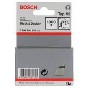 Sponky do sponkovačky z plochého drátu, typ 52 - 12,3 x 1,25 x 8 mm 1000 ks Bosch Accessories 2609200205 rozměry (d x š) 8 mm x 12.3 mm