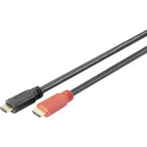 HDMI kabel Digitus [1x HDMI zástrčka - 1x HDMI zástrčka] černá 15.00 m