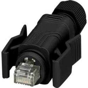 Datový zástrčkový konektor pro senzory - aktory Phoenix Contact VS-08-RJ45-5-Q/IP67-BK 1658493 zástrčka, rovná, 1 ks