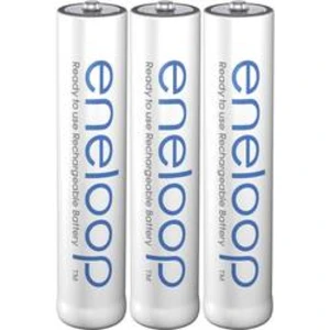 Akumulátor AAA Ni-MH Panasonic eneloop HR03, 750 mAh, 1.2 V, 3 ks