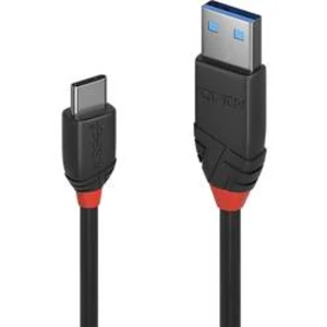 USB 3.1 (Gen 2) kabel LINDY LINDY 1m USB 3.1 C/A Kabel 3A Black 36916, 1.00 m, černá