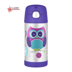 Thermos FUNtainer Dětská termoska s brčkem - sova 355 ml