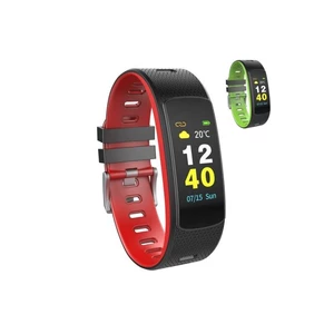 Fitness náramok Umax U-Band 116H (UB513) čierny/červený/zelený inteligentný náramok • 0,96" displej • dotykové ovládanie • Bluetooth 4.0 • senzor srdc