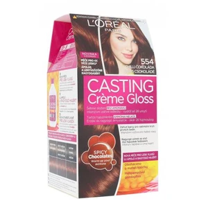 L´Oréal Paris Casting Creme Gloss 48 ml farba na vlasy pre ženy 554 Chilli Chocolate