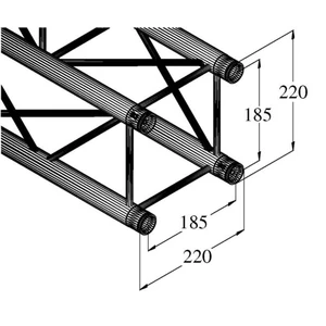 Alutruss DECOLOCK DQ4-4000 4-bodová rampa 400 cm