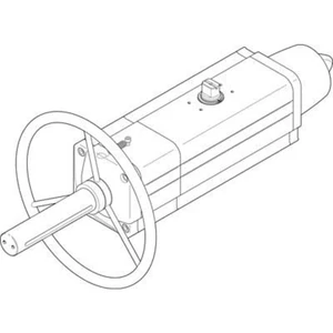 FESTO kyvný pohon 8005046 DAPS-0360-090-RS1-F1012-MW Materiál puzdra: hliníková slitina k tváření  1 ks