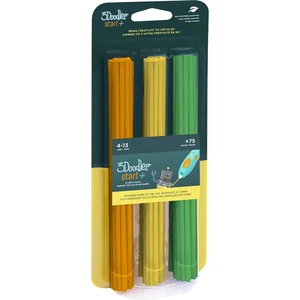 3Doodler 3DS-ECO-MIX2-75 Start Mix 2 vlákno pre 3D tlačiarne PLA plast     oranžová, žltá, zelená  75 ks