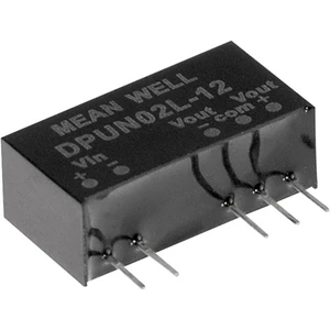 Mean Well DPUN02N-15 DC / DC menič napätia do auta  +15 V/DC, -15 V/DC +67 mA 2 W Počet výstupov: 2 x