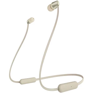Sony WI-C310 Bluetooth  štupľové slúchadlá do uší regulácia hlasitosti, Headset zlatá