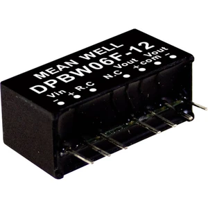 Mean Well DPBW06G-12 DC / DC menič napätia, modul   250 mA 6 W Počet výstupov: 2 x