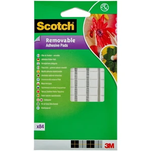 3M  301008C36 adhesive pads Scotch® priehľadná (d x š) 10 mm x 8 mm 84 ks