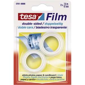 tesa  57911-00000-01 obojstranná lepiaca páska tesafilm® priehľadná (d x š) 7.5 m x 12 mm 2 ks