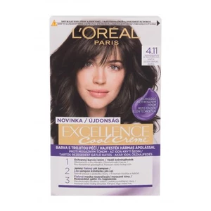 L´Oréal Paris Excellence Cool Creme 48 ml farba na vlasy pre ženy 4,11 Ultra Ash Brown na všetky typy vlasov; na farbené vlasy