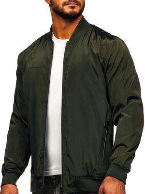 Khaki pánský přechodový bomber Bolf W3909