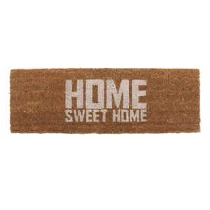 Rohožka s bielym nápisom PT LIVING Home Sweet Coir, 75 × 26 cm