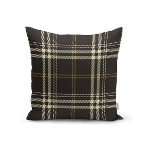 Čierno-béžová dekoratívna obliečka na vankúš Minimalist Cushion Covers Flannel, 45 x 45 cm