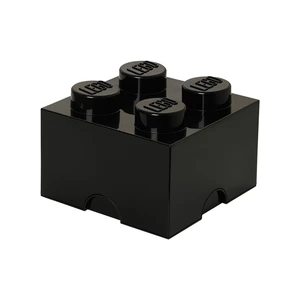 Čierny úložný box štvorec LEGO®