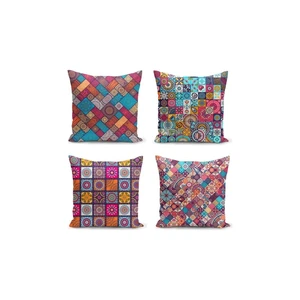 Súprava 4 obliečok na vankúše Minimalist Cushion Covers Fearie, 45 x 45 cm