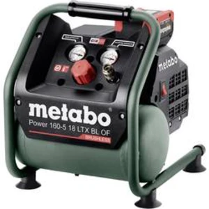 Akumulátorový kompresor pro přípravu stlačeného vzduchu Metabo Power 160-5 18 LTX BL OF 601521850, objem tlak. nádoby 5 l