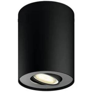 LED stropní reflektory Philips Lighting Hue Hue White Amb. Pillar Spot 1 flg. schwarz 350lm Erweiterung, GU10, 5 W, N/A