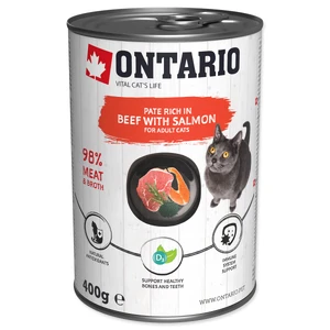 Konzerva Ontario Beef with Salmon flavoured with Spirulina 400g