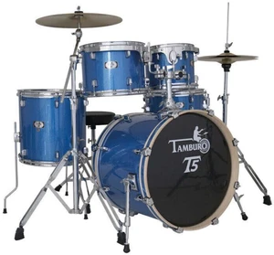 Tamburo T5S18 Blue Sparkle Akustik-Drumset