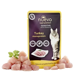 Nuevo Cat Pouch Sensitive Turkey Monoproteín - 85g